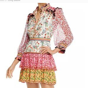Alice + Olivia Kathy Floral Mini Dress, Size 6, Worn Once